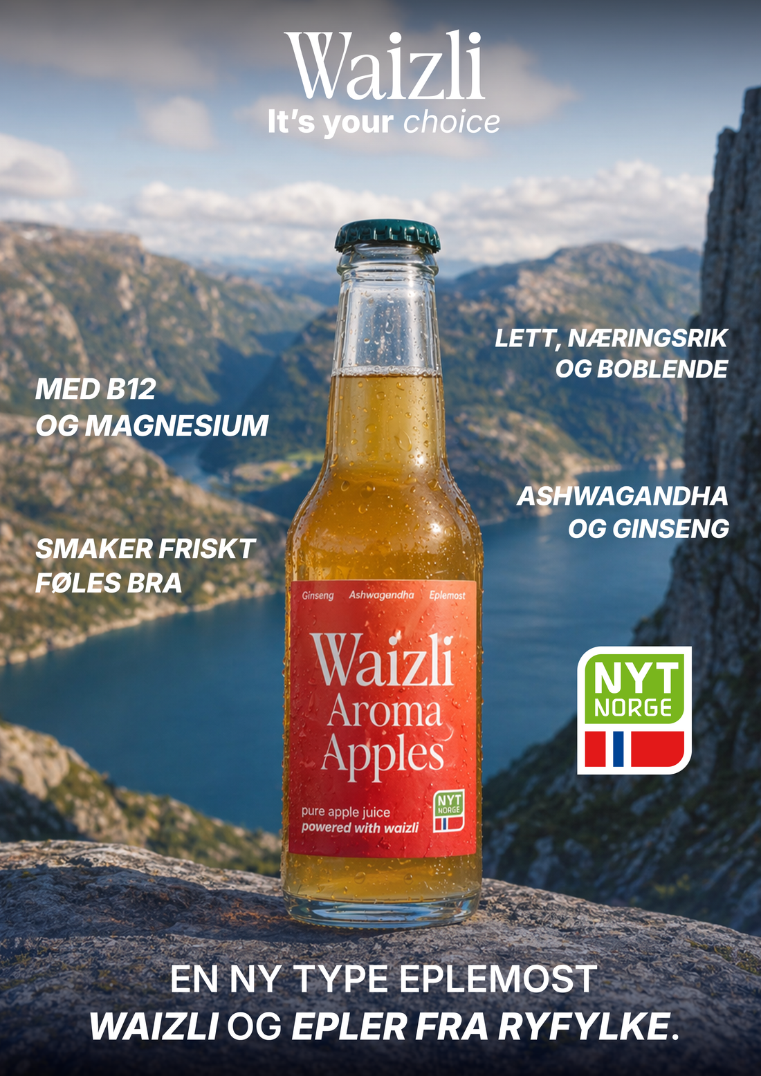 Waizli Aroma Apples har fått Nyt Norge-merket